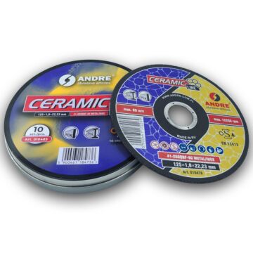 ŚCIERNICA 41 - 125 X 1,0 X 22,23 X60QBF - 80 CERAMIC LINE pudełko metalowe (10 szt.)