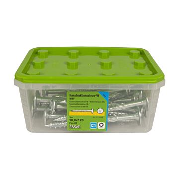 WKRĘT DO DREWNA WAF 10,0X120 EZP /25/4/