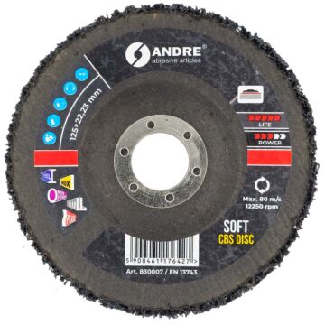 KRĄŻEK CBS 125 X 22,23 SOFT - BLACK