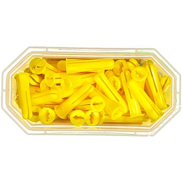 KOŁEK PLASTIKOWY 5,5X25 ŻÓŁTY /100/24/