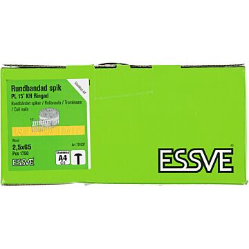 GWOŻDZIE PIERŚCIENIOWE 15ST ŁEB RH 2,5X65 A4 /1750/