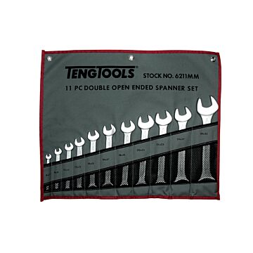 Klucze płaskie w zestawie Teng Tools 6211MM