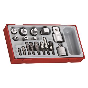 17-elementowy zestaw łączników pośrednich Teng Tools TTADP17