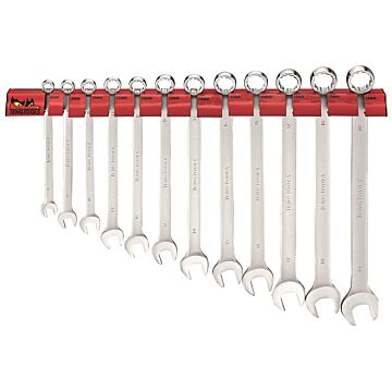 Zestaw kluczy płasko-oczkowych na wieszaku ściennym Teng Tools WRSP12LMP