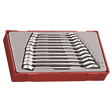 12-elementowy zestaw kluczy płasko-oczkowych Teng Tools TT8012