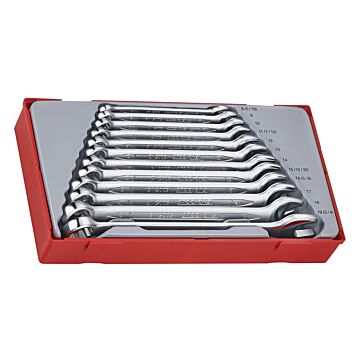 Klucze płasko-oczkowe w zestawie Teng Tools TT1236