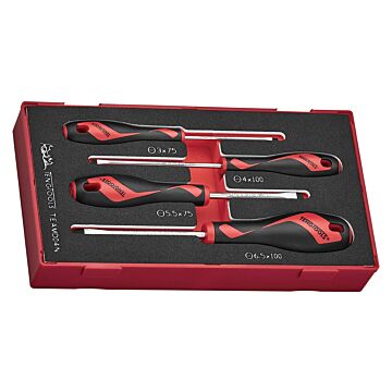 Zestaw wkrętaków płaskich Teng Tools TEAMD04N