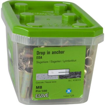 TULEJA ROZPRĘŻNA M8 EDA OCYNK ŻÓŁTY /100/8/