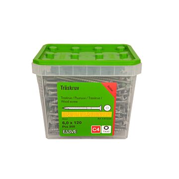 WKRĘT DO DREWNA 6,0X120 FH C4 /300/