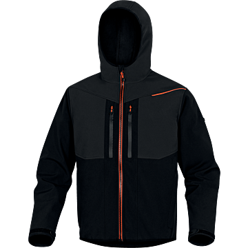 BLUZA HORTEN2 CZARNO/POMAR XXL