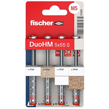 DUOHM 5X55 S TX K NV | mocowanie do pustych przestrzeni  ze śrubą z łbem na TORX | BLISTER