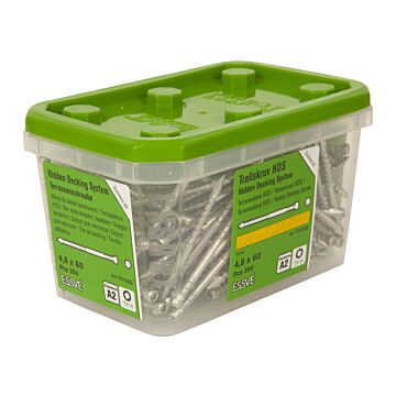 Wkręty tarasowe ESSVE HDS ukryty montaż 4,8X60 A2