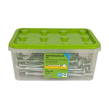 WKRĘT DO DREWNA WAF 6,0X120 EZP /50/4/