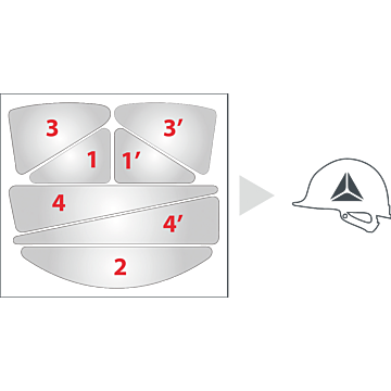 NAKLEJKI ODBLASKOWE CZARNE