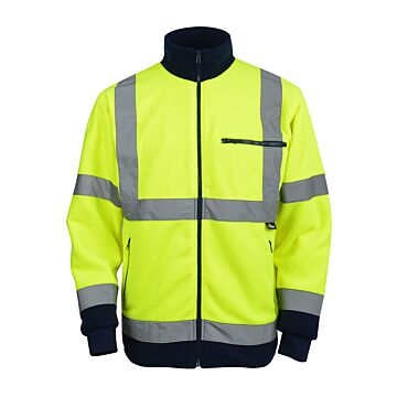 KURTKA POLAROWA OSTRZ.ŻÓŁTO-GRANAT.XL