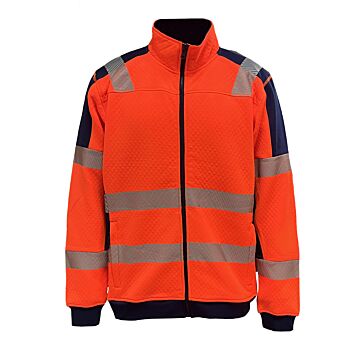 KURTKA ROB.OSTRZEG.POMAR.-GRANAT.XL