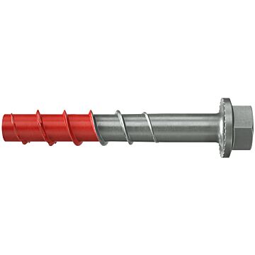 FBS II 8X90 40/25 US R | śruba do betonu z łbem sześciokątnym i zintegrowaną podkładką