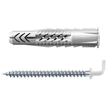 UX 8X50 WHN | mocowanie uniwersalne z kołnierzem i hakiem kątowym (tworzywowym)