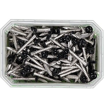 WKRĘT DO RYNIEN 4,8X35 A2 CZARNY 9011 /250/8/