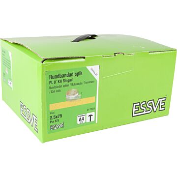 GWOŹDZIE PIERŚCIENIOWE 0ST ŁEB RH 2,5X75 A4 /975/