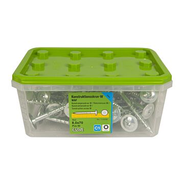 WKRĘT DO DREWNA WAF 8,0X70 EZP /50/4/