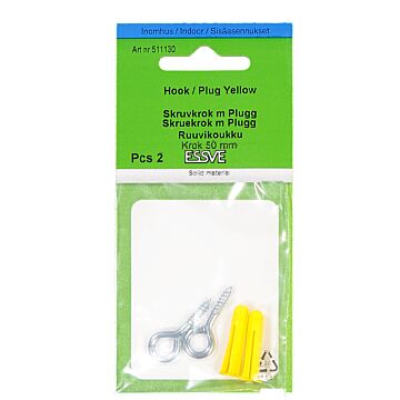 HAK OCZKOWY Z KOŁKIEM ROZPOROWYM 50MM /2/10/