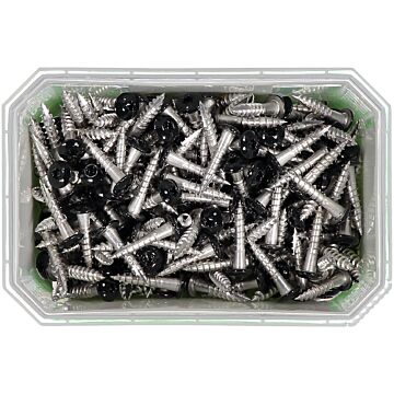 WKRĘT DO RYNIEN 4,8X25 A2 CZARNY 9011 /250/8/