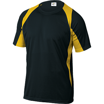 T-SHIRT BALI CZARNO/ŻŁT XXL