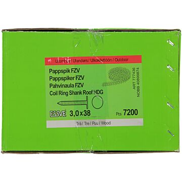 GWOŹDZIE 3,0X38 PAPOWE 15ST HDG /7200/